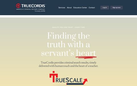 TrueCordis - America's Criminal Record Company - Formerly ...