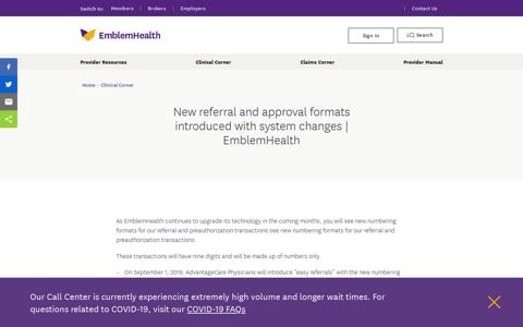 New referral and approval formats introduced with system ...