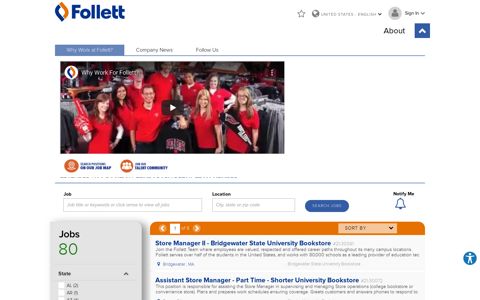 Follett Career Opportunities - Retail - ADP