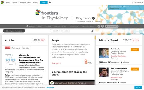 Frontiers in Physiology | Biophysics