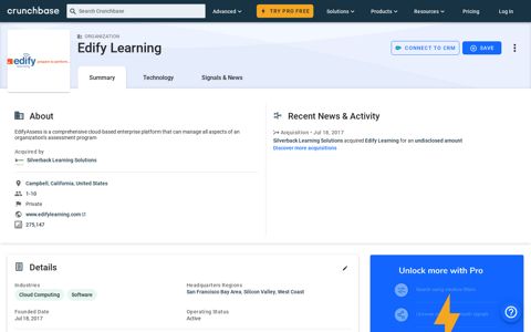 Edify Learning - Crunchbase Company Profile & Funding