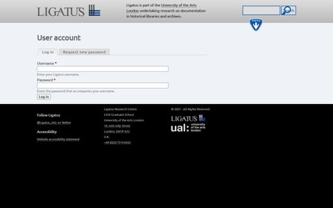 User account | Ligatus