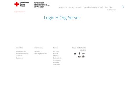 Login HiOrg Server - DRK OV Rheiderland e.V.