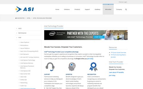 Intel Technology Provider - ASI Partner