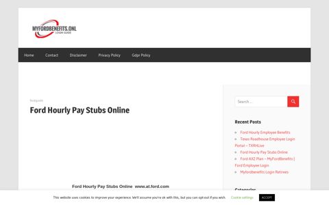 Ford Hourly Pay Stubs Online - ford employee portal