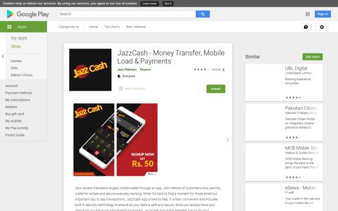 JazzCash - Money Transfer, Mobile Load & Payments - Apps ...