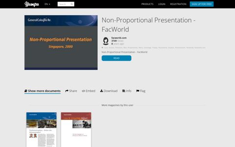 Non-Proportional Presentation - FacWorld - Yumpu