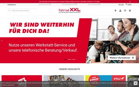 Online Shop Fahrrad XXL | Deutschlands größte Rad-Auswahl