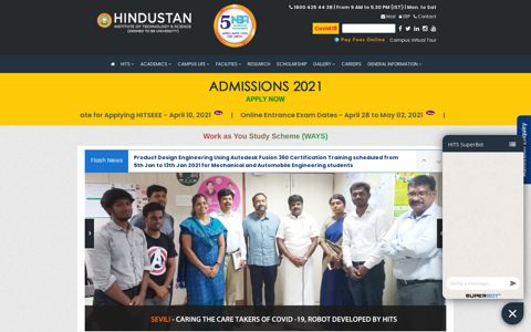 HITS - Welcome to Hindustan Institute of Technology ...