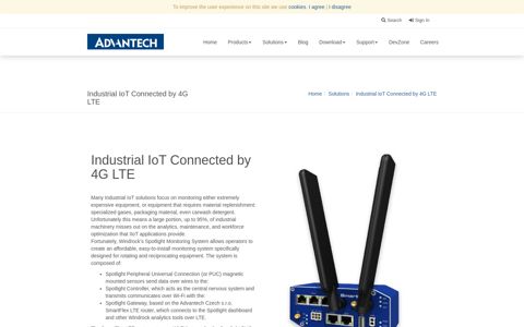 Industrial IoT Connected by 4G LTE - Engineering Portal