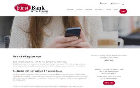 Mobile Banking Resources › First Bank and Trust Company