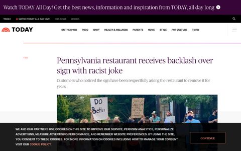 Pennsylvania restaurant Fred's gets backlash over racist sign