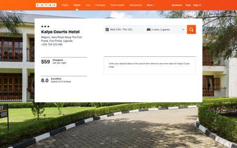 Kalya Courts Hotel $59 ($̶1̶0̶1̶). Fort Portal Hotel Deals ...