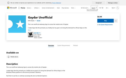 Buy Gaydar Unofficial - Microsoft Store