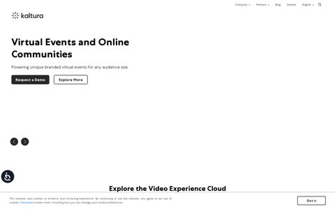 Kaltura Video Cloud Platform - Powering Any Video Experience