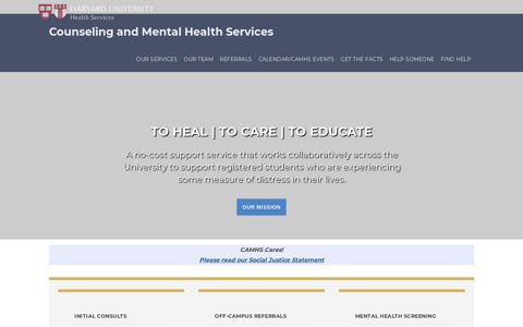 Counseling and Mental Health Services