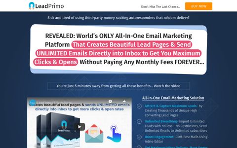 LeadPrimo – The All-in-One Email Marketing Platform