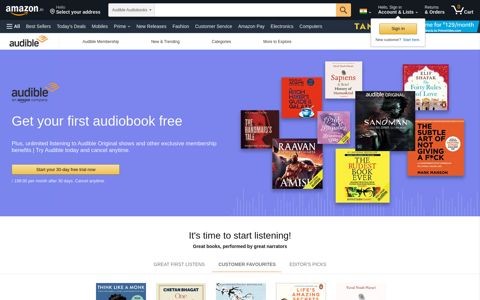 Audible Membership: Amazon.in: Audible Audiobooks
