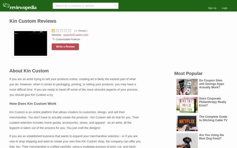 Kin Custom Reviews - Legit or Scam? - Reviewopedia