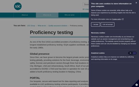 Proficiency testing - LGC Group