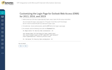 Customizing the Login Page for Outlook Web Access (OWA ...