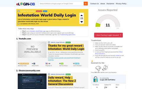 Infestation World Daily Login - мегафон Login