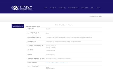 Turkey (TurkMSIC) - Konya-Meram LC - IFMSA Exchange Portal