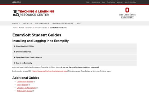 ExamSoft Student Guides | Teaching & Learning Resource ...