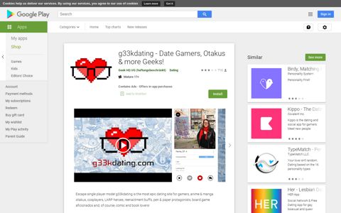 g33kdating - Date Gamers, Otakus & more Geeks! - Apps on ...