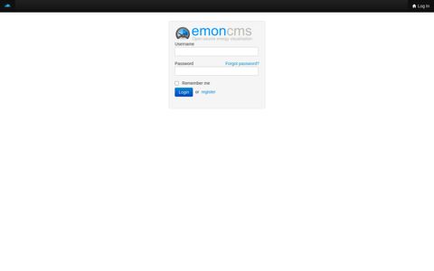 Emoncms - user login