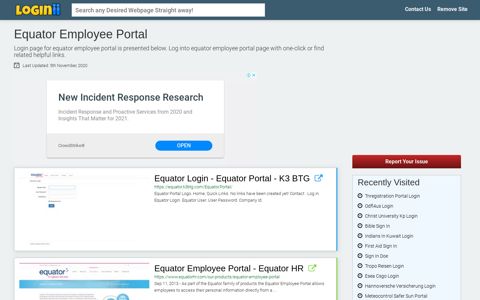 Equator Employee Portal - Loginii.com