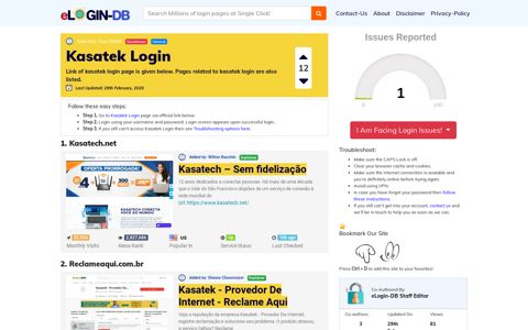 Kasatek Login - A database full of login pages from all over ...