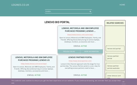 lenovo bid portal - General Information about Login - Logines.co.uk