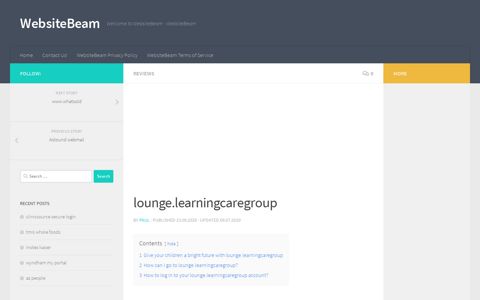 Lounge learning care group employee lounge custom login ...