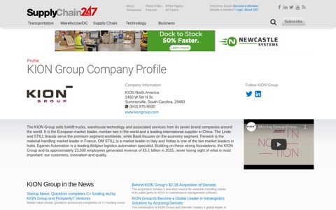 KION Group - Supply Chain 24/7 Company