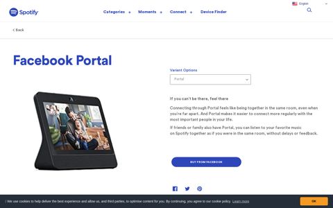 Facebook Portal – Spotify Everywhere