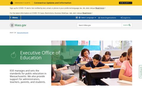 Executive Office of Education | Mass.gov