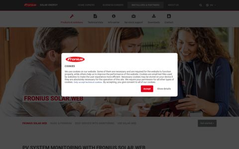 Fronius Solar.web - PV system monitoring for installers