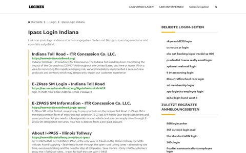 Ipass Login Indiana | Allgemeine Informationen zur Anmeldung