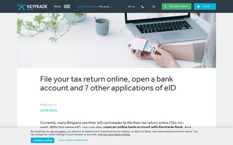 File your tax return online, open a bank ... - Keytrade Bank