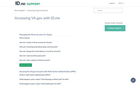 Accessing VA.gov with ID.me – ID.me Support