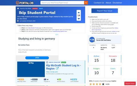 Ikip Student Portal