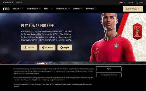 FIFA 18 World Cup Free Trial - PS4 Xbox One and PC - EA ...