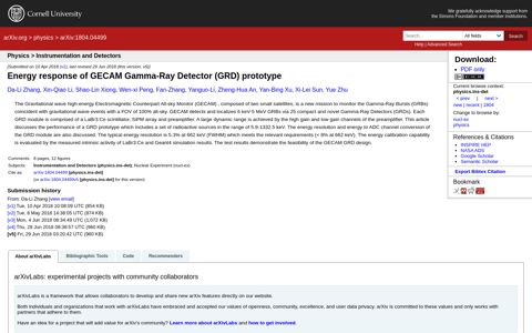 Energy response of GECAM Gamma-Ray Detector (GRD ...