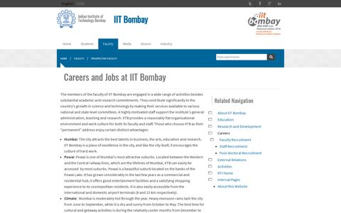 Careers and Jobs at IIT Bombay | IIT Bombay