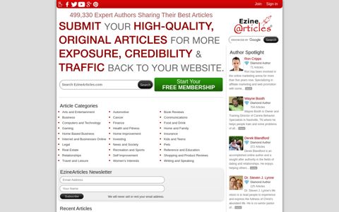 EzineArticles Submission - Submit Your Best Quality Original ...