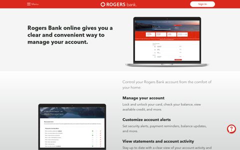Online Banking - Rogers Bank