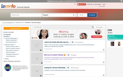 Personals Register | Locanto™ Dating in Register