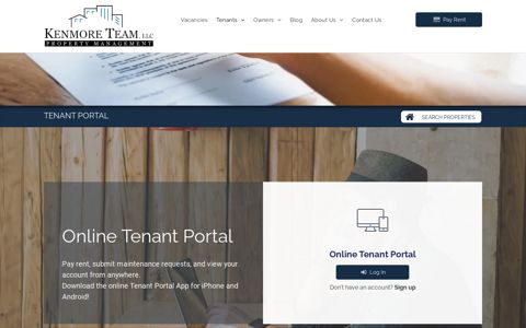 Tenant Portal - Kenmore Team Property Management, LLC