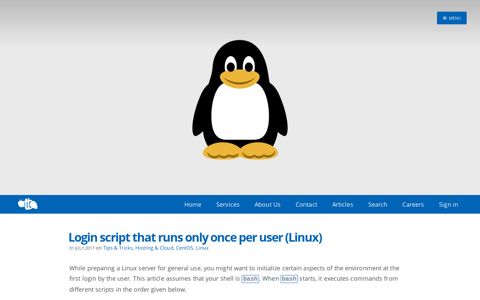 Login script that runs only once per user (Linux)